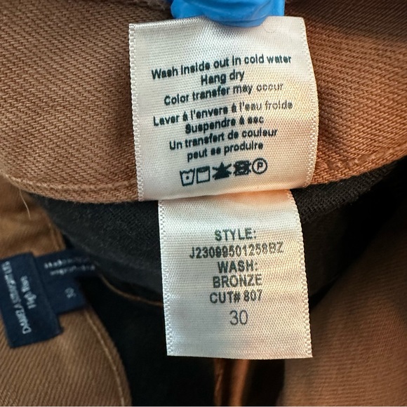 Veronica Beard Jeans Daniela Straight Leg High Rise Jeans in Bronze Women Size30 - Picture 8 of 9